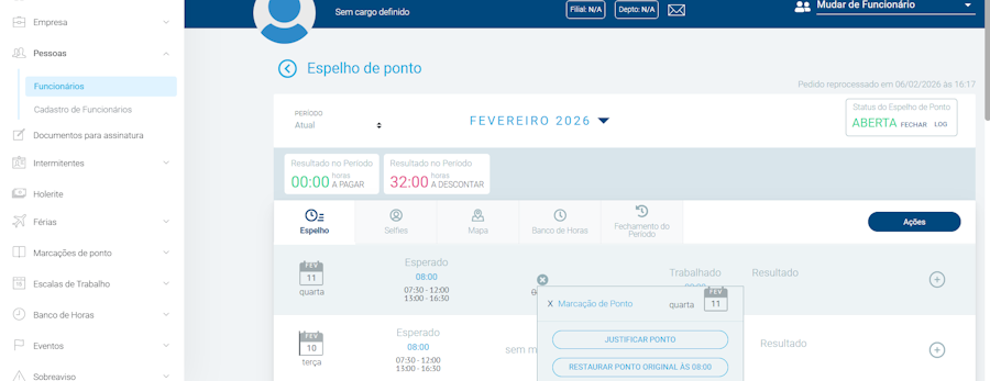 imagem exemplo para restaurar ponto de colaborador