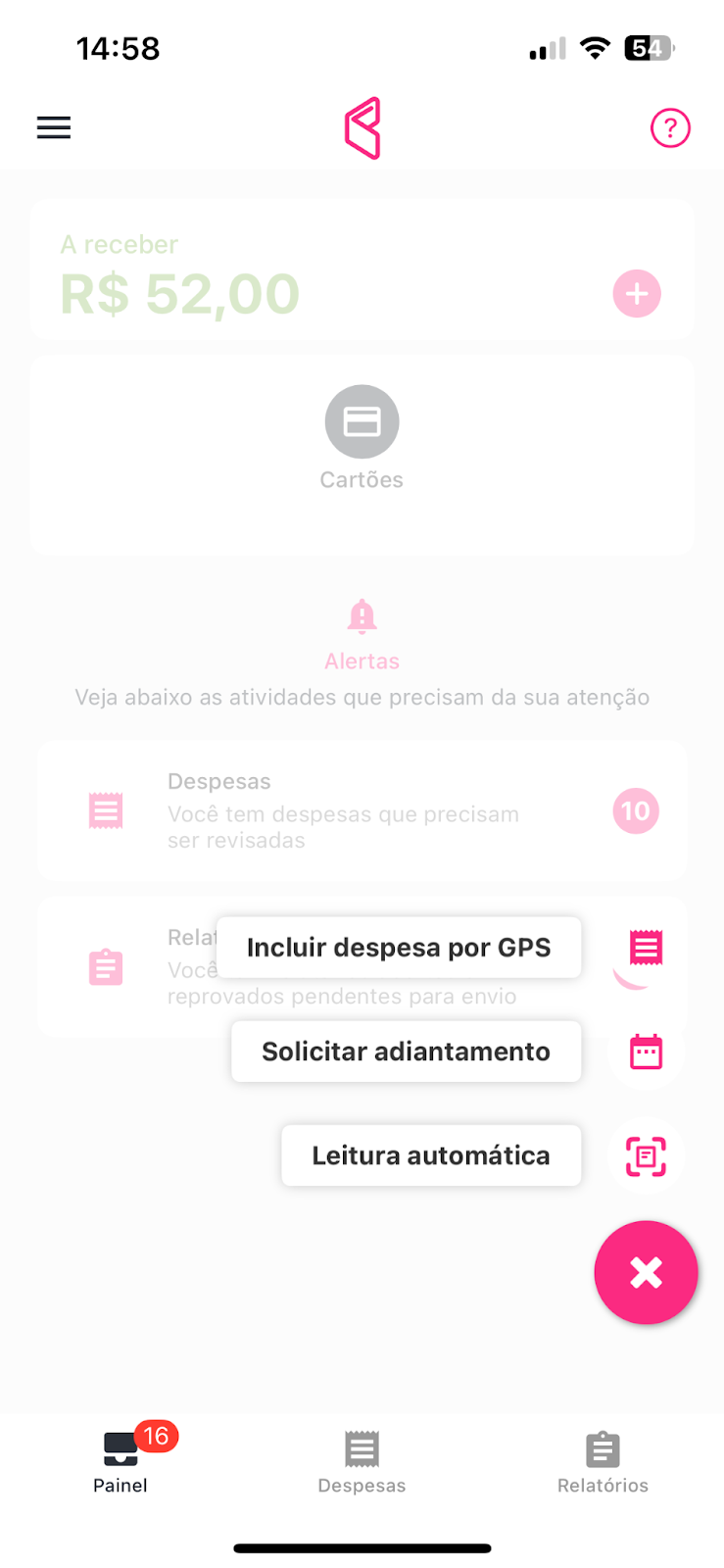 Imagem para inserir despesa