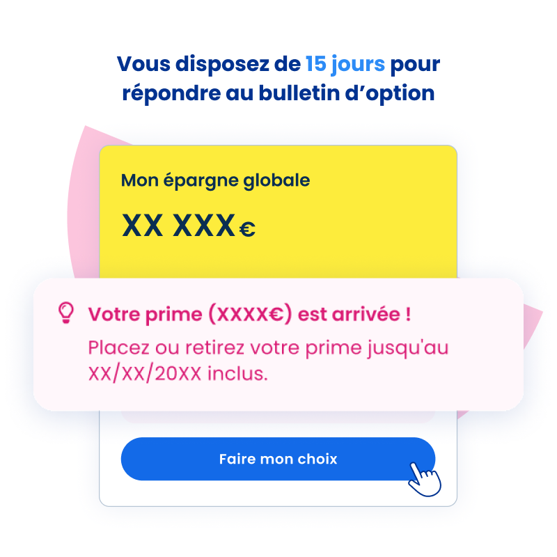Temps pour affecter sa prime - cliquez pour agrandir Temps pour affecter sa prime