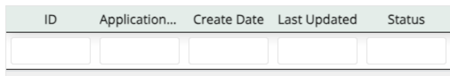 An example of columns that could appear.