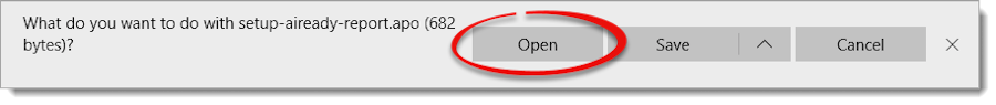 Click open