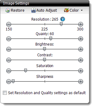 Image Settings