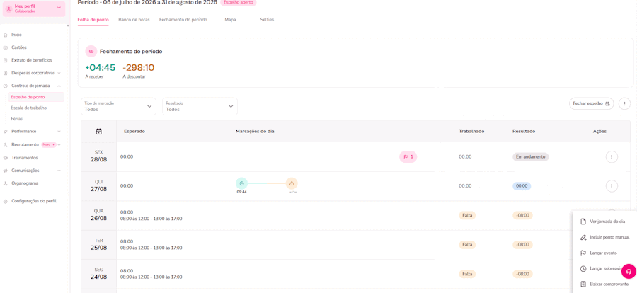 gif com experiência para lançar via plataforma flash evento como colaborador