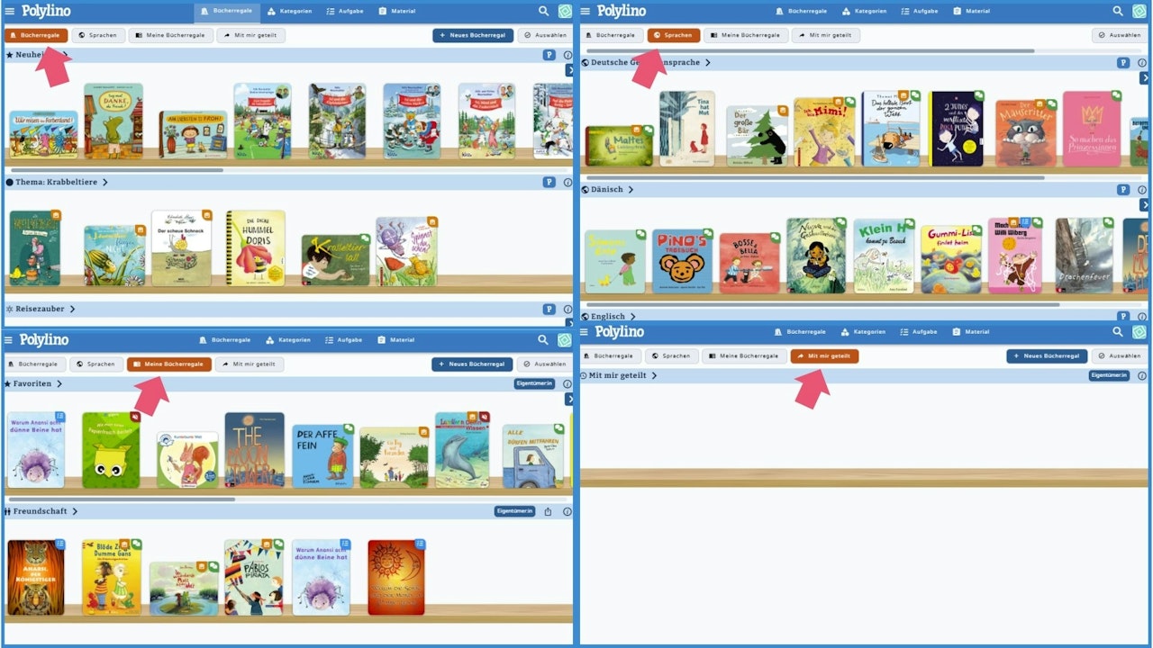 Bücherregale finden - klicken Sie zum Vergrößern Bücherregale finden