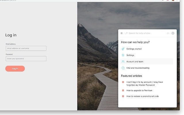 Stonly widget open on a sample website - click to enlarge Stonly widget open on a sample website