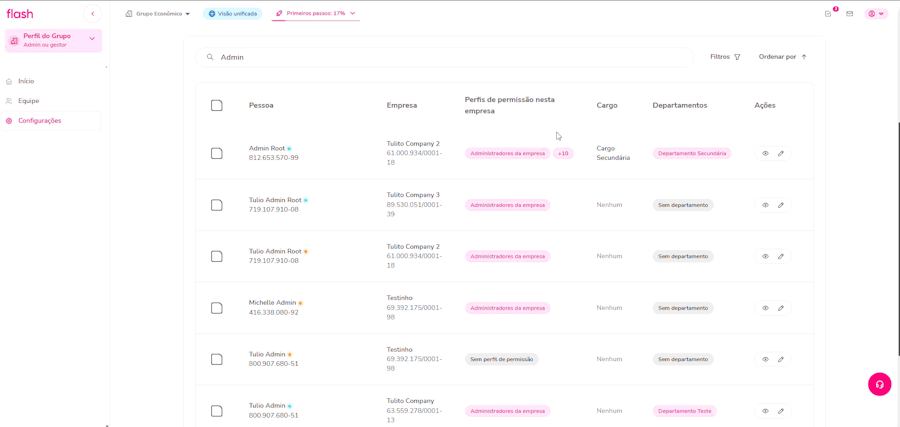Como consultar quais são os perfis de permissão que uma pessoa faz parte. Passo a passo