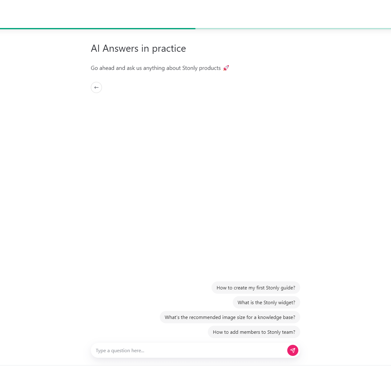AI Answers step open with some suggested questions. - click to enlarge AI Answers step open with some suggested questions.