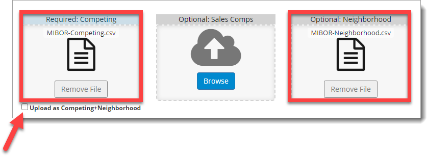 Two CSV files