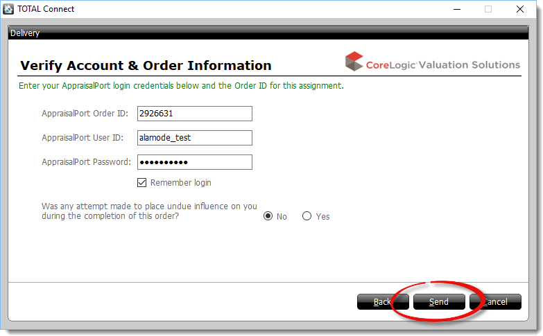 Enter your a la mode login information