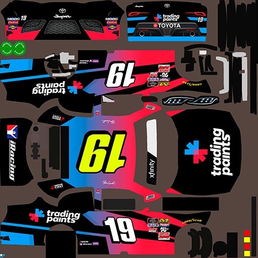 A sample Custom Number paint file, which contains specially-designed car numbers - click to enlarge A sample Custom Number paint file, which contains specially-designed car numbers