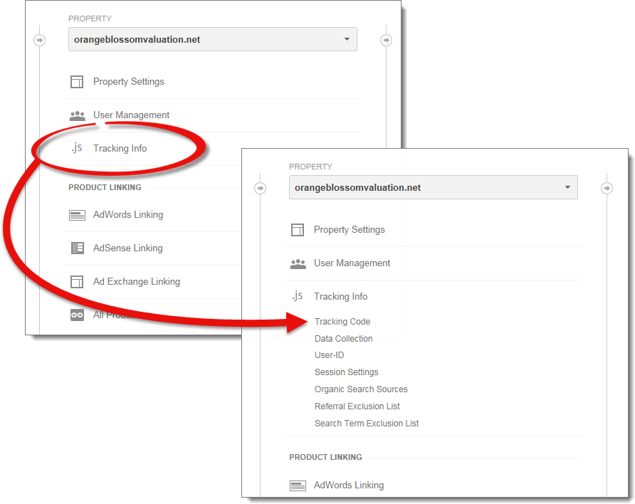 Select Tracking Code
