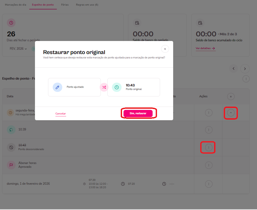 imagem exemplo de marcação sendo restaurada