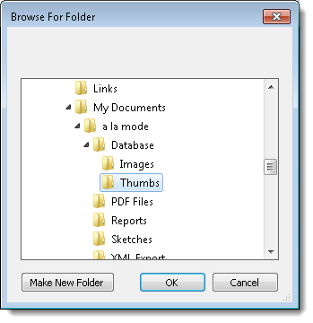 Select the Thumbs folder